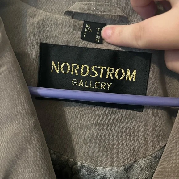 Nordstrom Gallery Trench Coat with belt - Picture 3 of 5